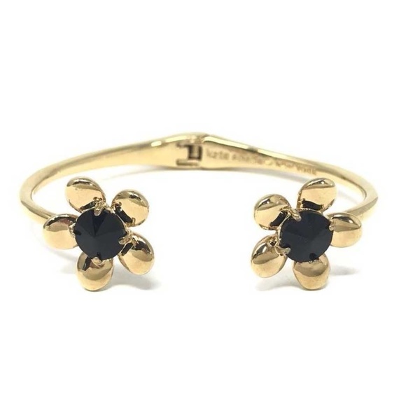 kate spade Jewelry - Kate Spade Sunset Blooms Gold Tone Open Bracelet